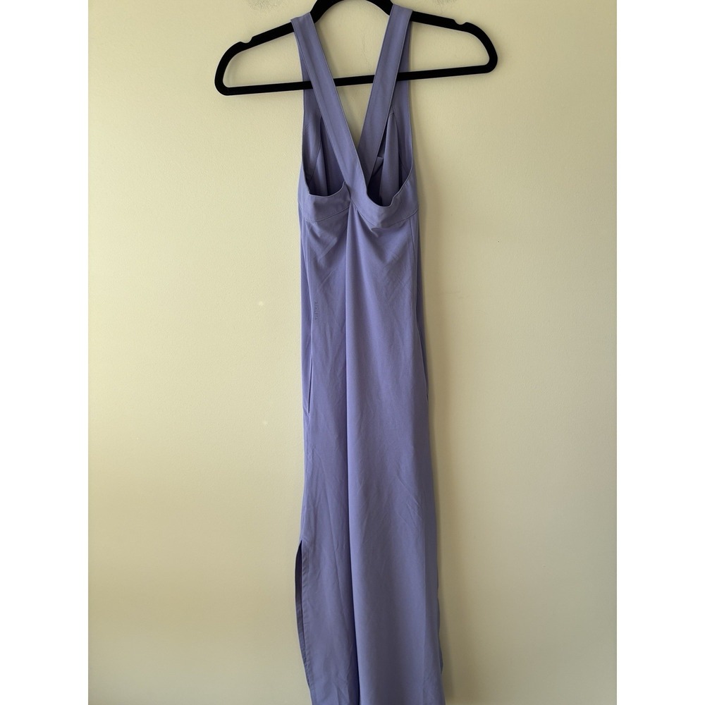 Athleta Arrival Maxi Cross Back Dress Dark Adonis Blue Size XS Athleisure Lilac - Picture 6 of 11